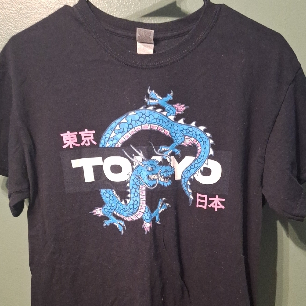 Kids Black Dragon Graphic T-Shirt